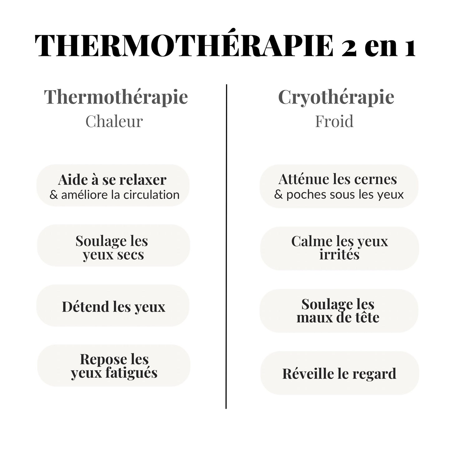Masque en Soie Relaxant Chaud/Froid
