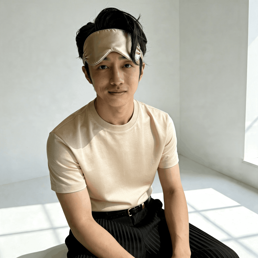 Silk Eye Mask with Hot & Cold Gel Insert
